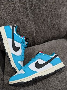 Nike Men’s Low-Top Skate Shoes - Blue/White/Black